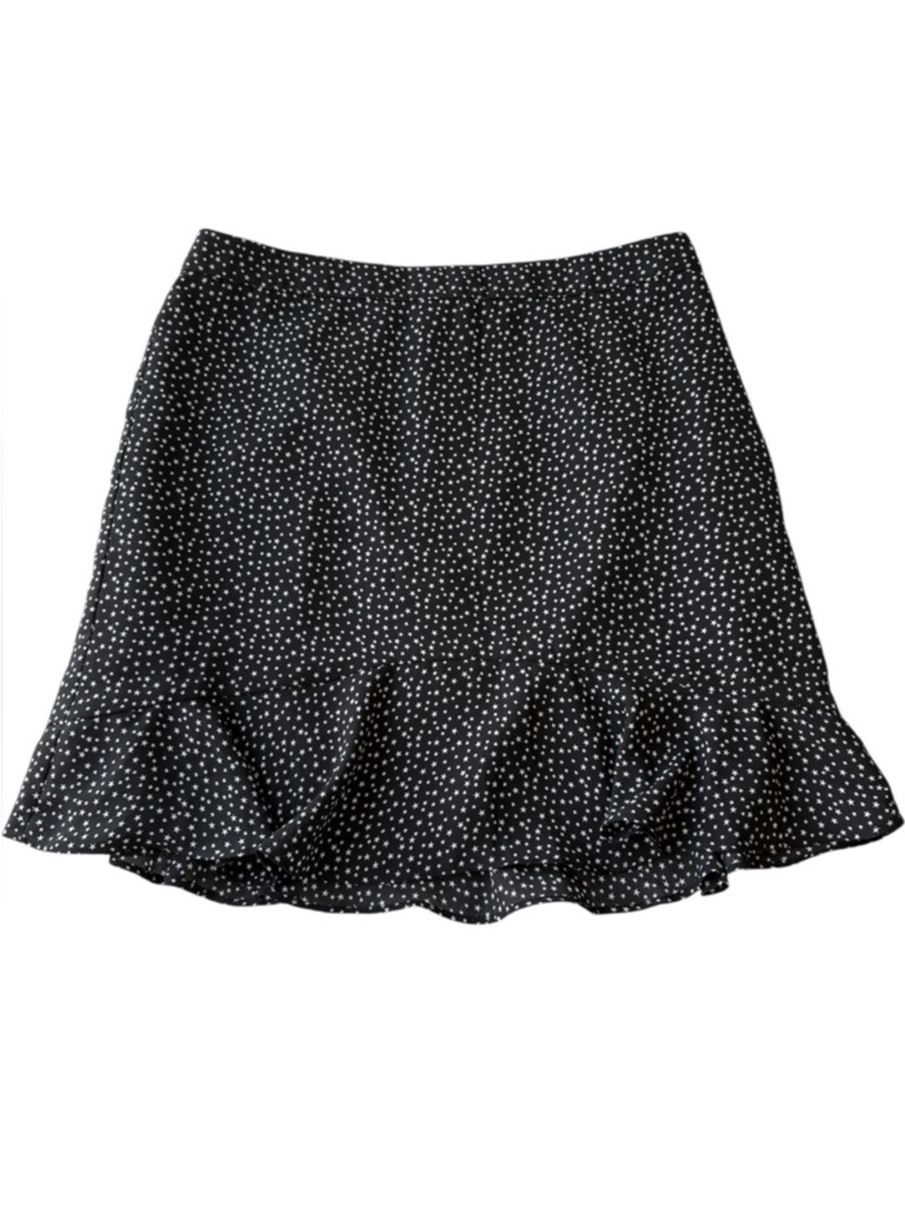 J. Crew Womens Size 4 Skirt Star Print Ruffle Hem